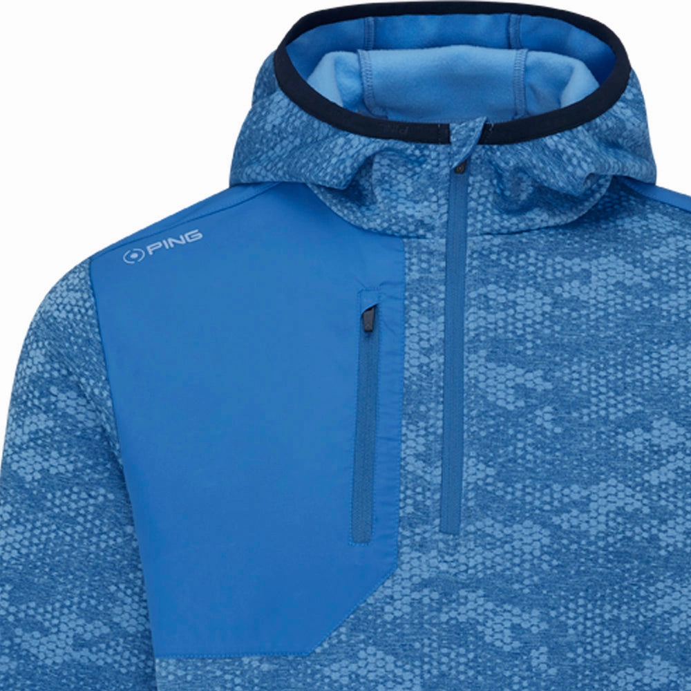 Ping Nexa 1/4 Zip Pullover - Seacrest/Tidal Blue Simple Comfort Warm in winter