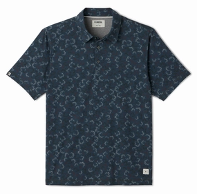 Linksoul Delray Currents Print Polo Light Fit Casual Outfit