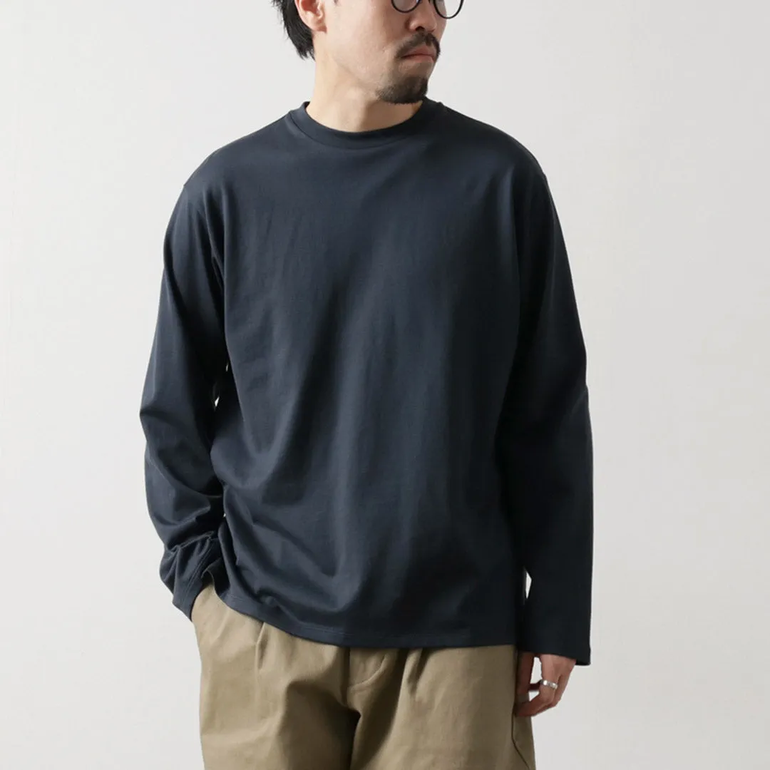 LIFiLL / Side Slit Long Sleeve T-shirt Travel Essential Water Based Ink Print