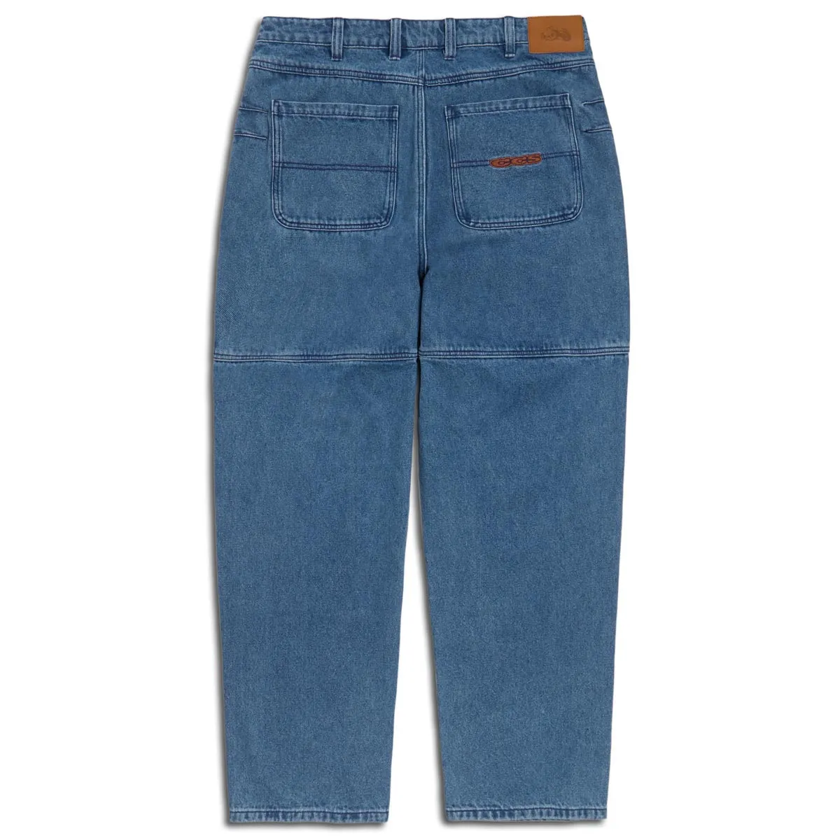 CCS 4x4 Reinforced Baggy Taper Denim Jeans - Medium Wash Lightweight Material Cool Weather