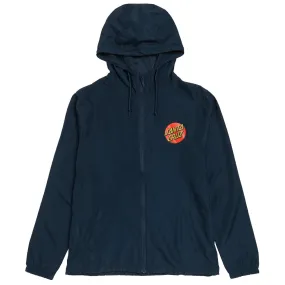 Santa Cruz Cruz Windbreaker Jacket - Classic Navy Expandable Side Gussets Static Dissipating Threading