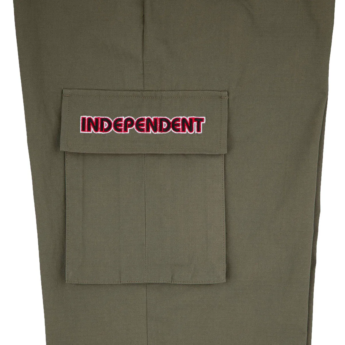 Breathable Mesh Panels Independent Groundwork Cargo Pants - Olive