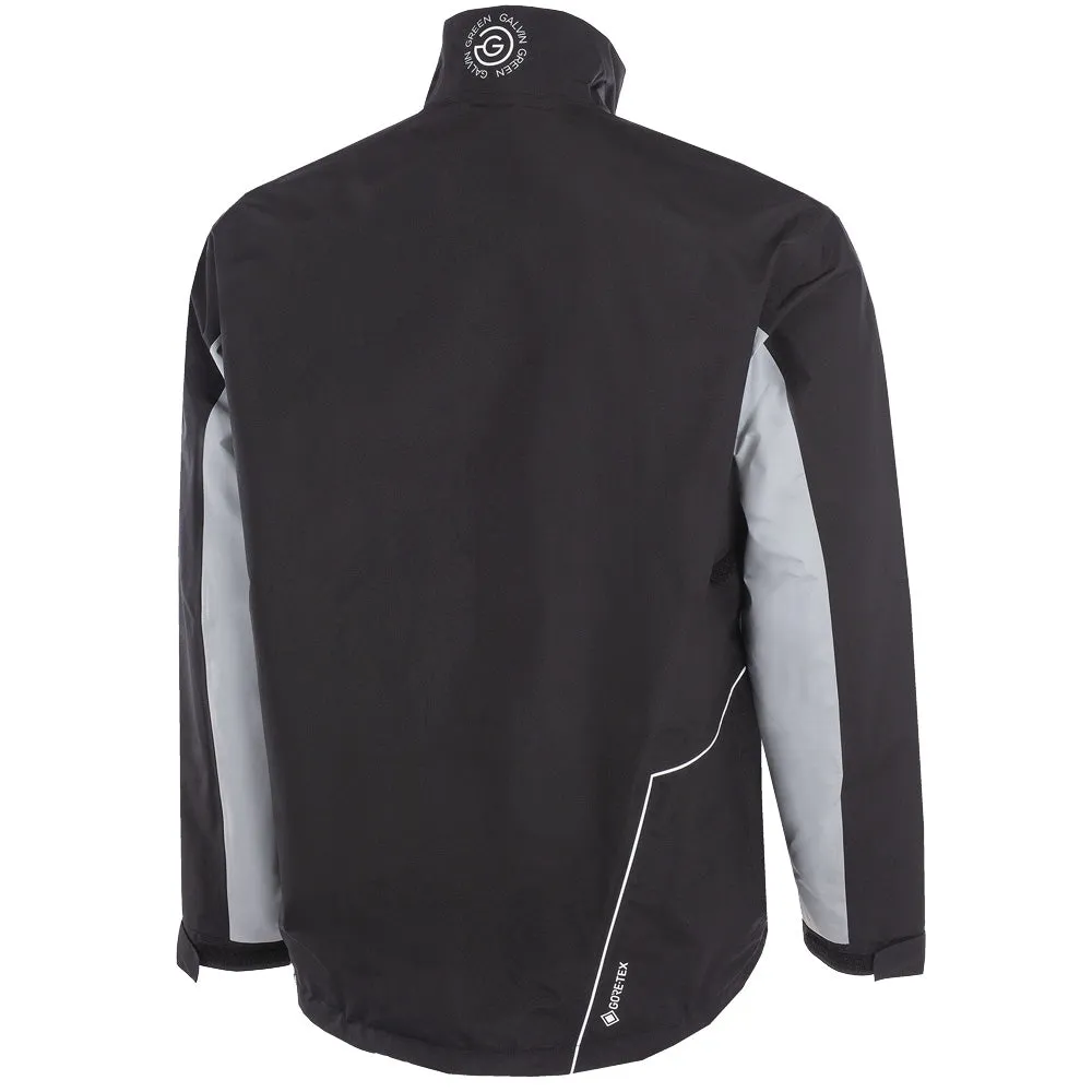 Fade Resistant Dye Vegan Safe Galvin Green Abe Gore-Tex 1/2 Zip Waterproof Jacket - Sharkskin/Black