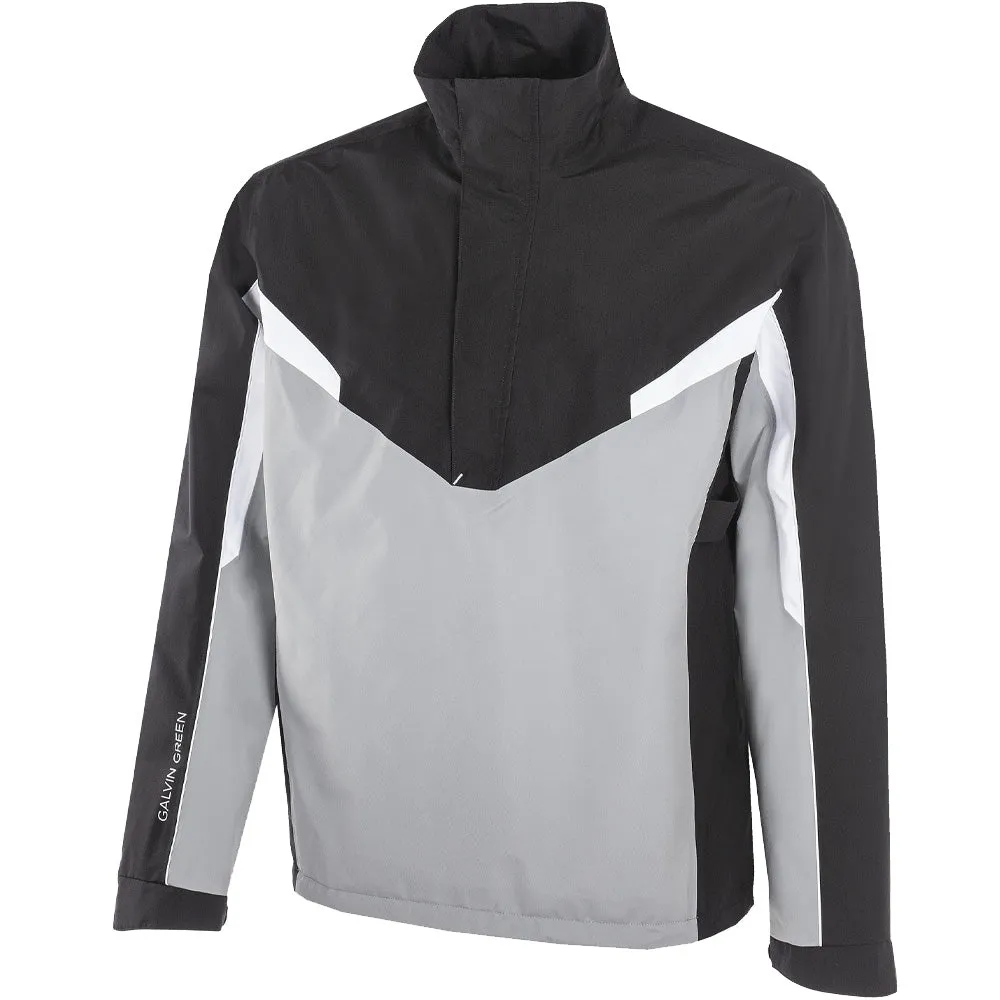 Galvin Green Abe Gore-Tex 1/2 Zip Waterproof Jacket - Sharkskin/Black Warm Lining All Weather Performance