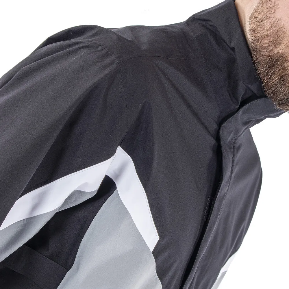Galvin Green Abe Gore-Tex 1/2 Zip Waterproof Jacket - Sharkskin/Black Ergonomic Armhole Cut