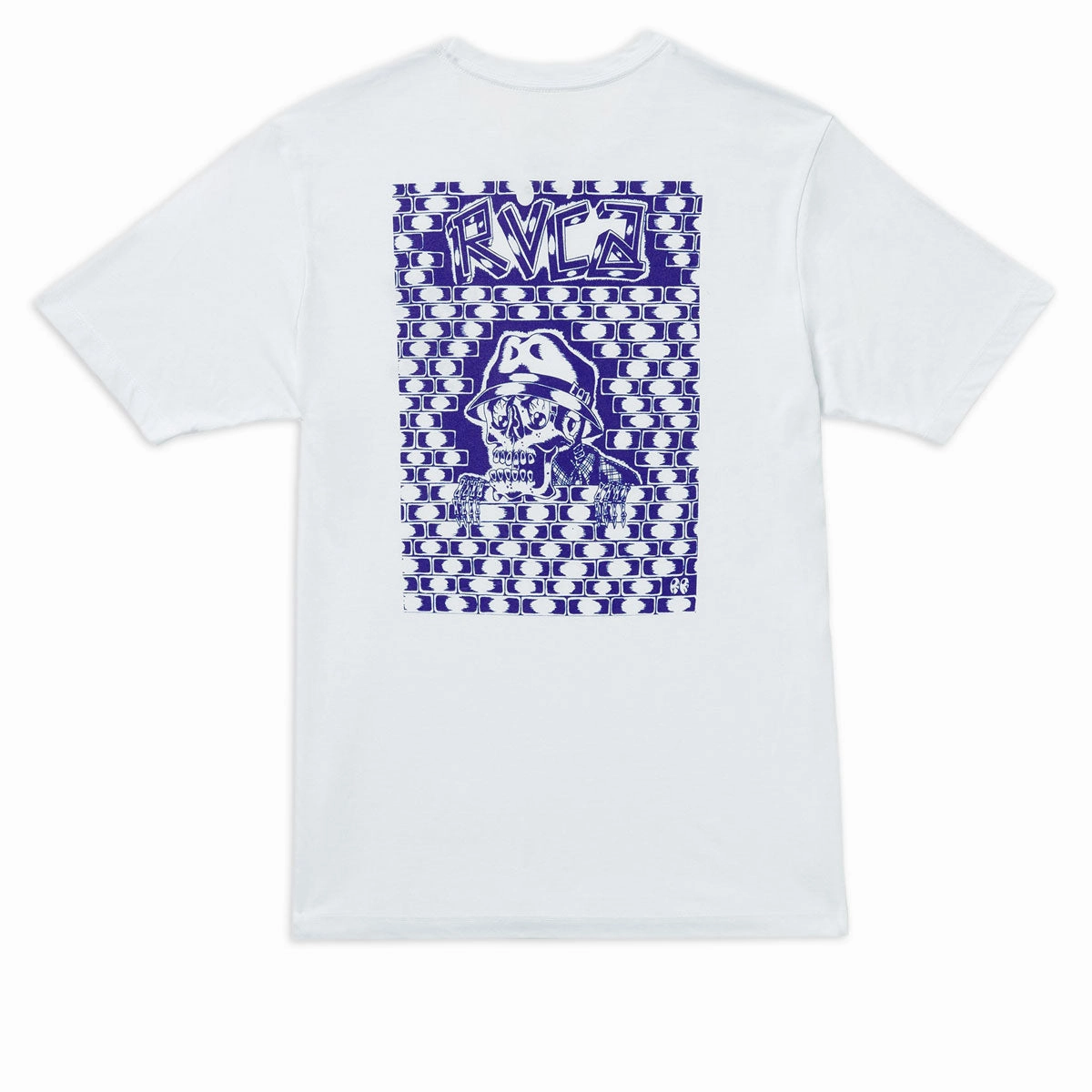 Comfort and Breathable RVCA Jesse Barba Skull Wall T-Shirt - White