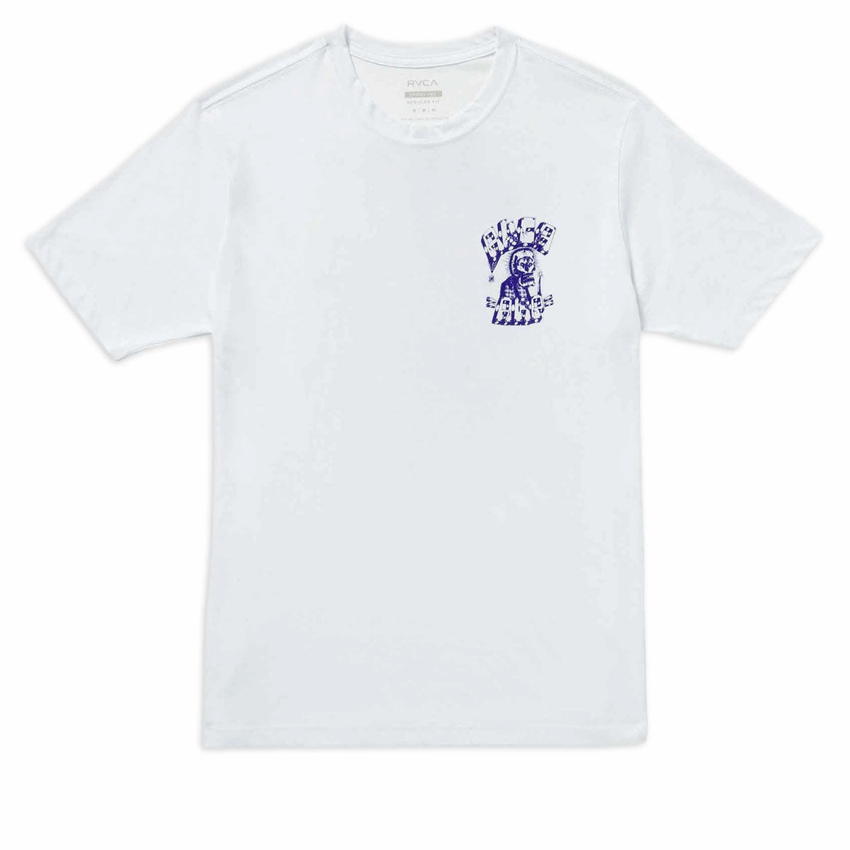 RVCA Jesse Barba Skull Wall T-Shirt - White Stretch Jersey Knit Classic Wear