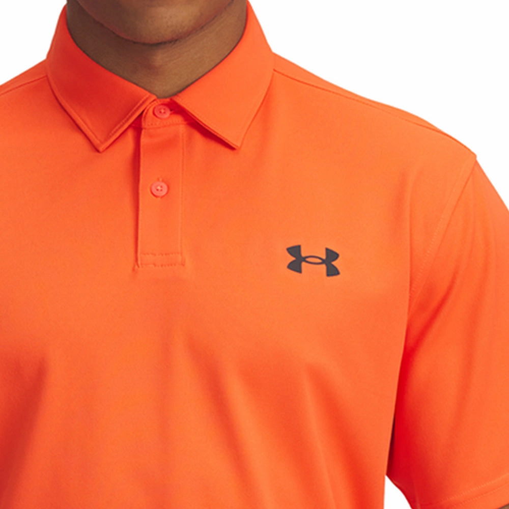 Under Armour T2G Pique Polo Shirt - Fire/Black Cozy and Fashionable Chilly Day Style