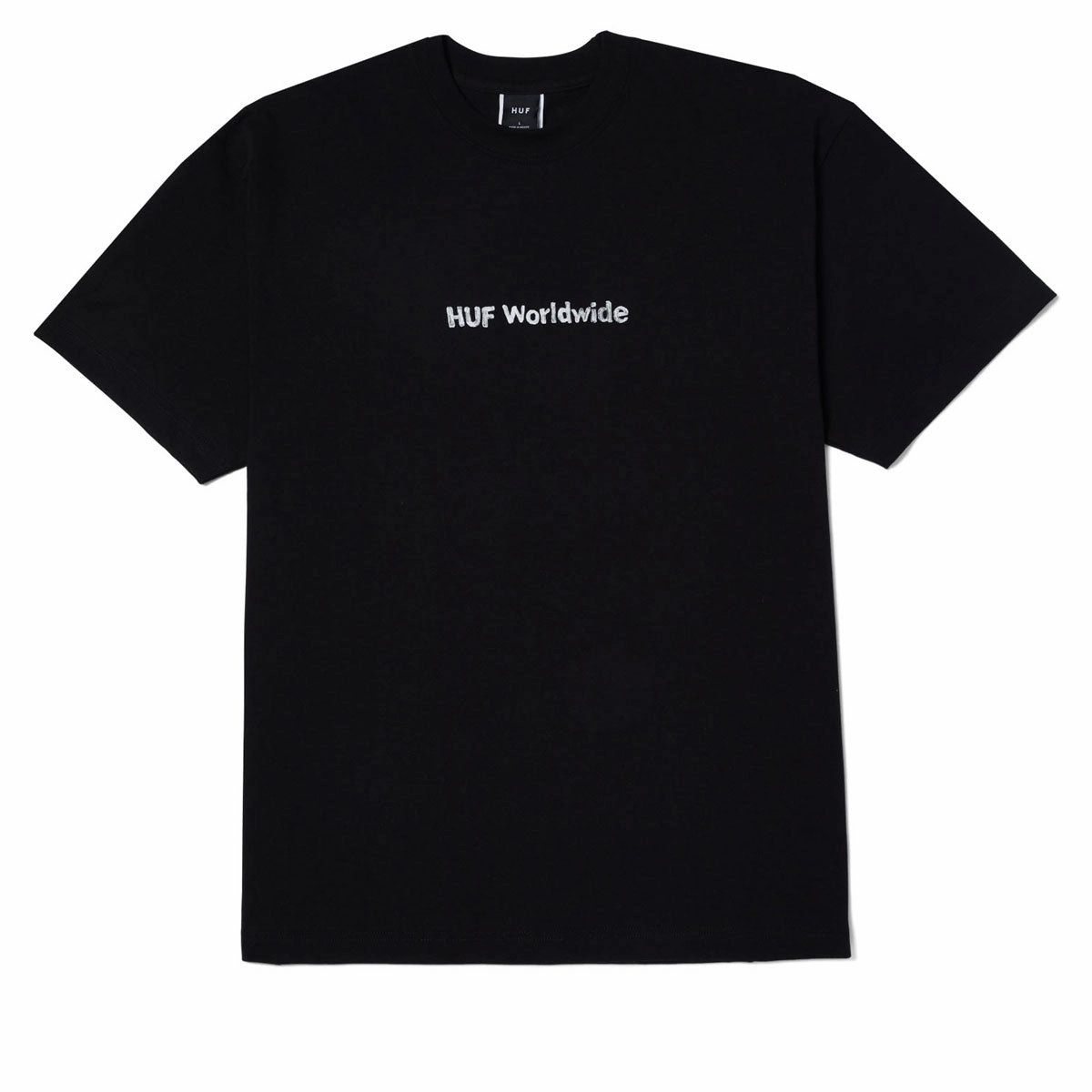HUF Merida T-Shirt - Black Drip Dry Fabric Cozy Layer