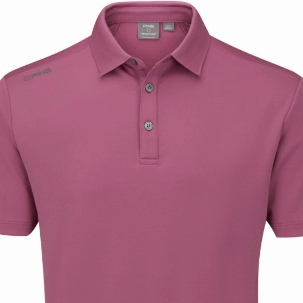 Ping Lindum Polo Shirt - Beet Red Chic and Soft