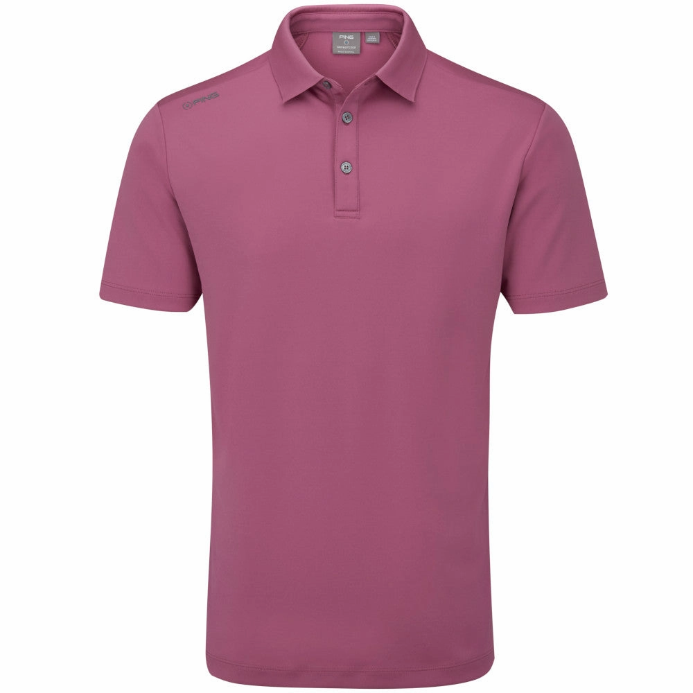 Active Comfort Style Ping Lindum Polo Shirt - Beet Red