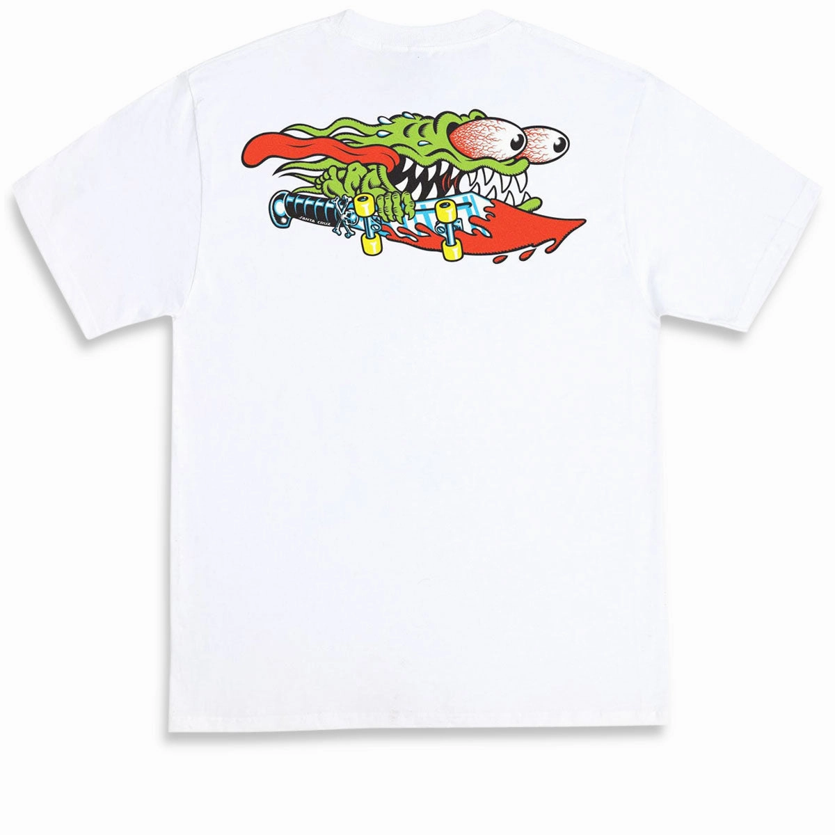 Santa Cruz Meek Slasher T-Shirt - White Relaxed Comfort