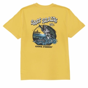 short sleeved Stylish Design Brixton Bass Brains Gf T-Shirt - Ray