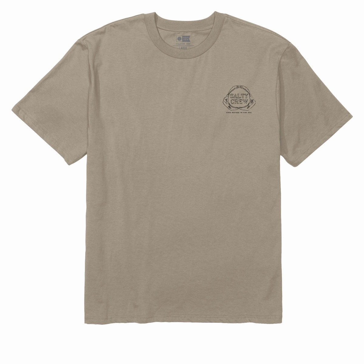 Salty Crew Jawbone Classic T-Shirt - Twig Durable Stitching NonIrritatingTags