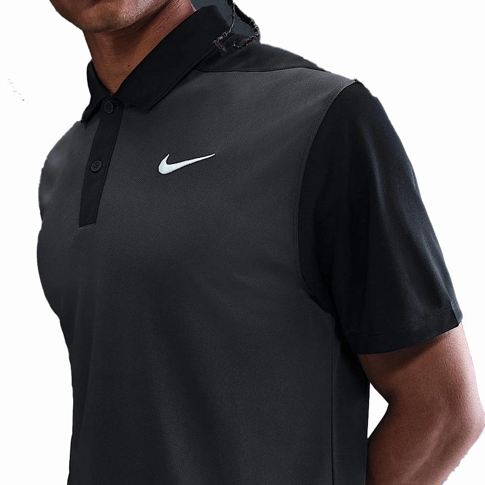 Nike Dri-Fit Victory  Polo Shirt - Anthracite/Black/White Relaxed fit style Seasonal Smart