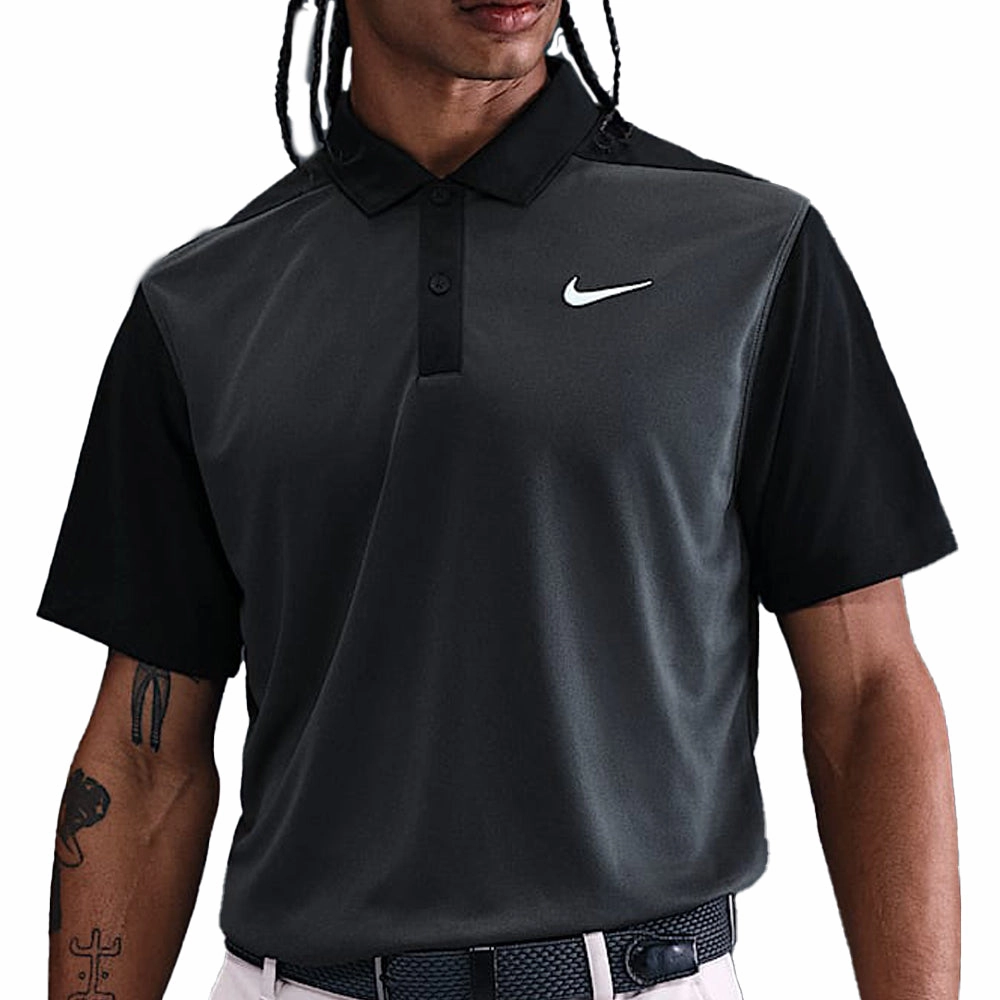 Modern Style Sleeveless Nike Dri-Fit Victory  Polo Shirt - Anthracite/Black/White
