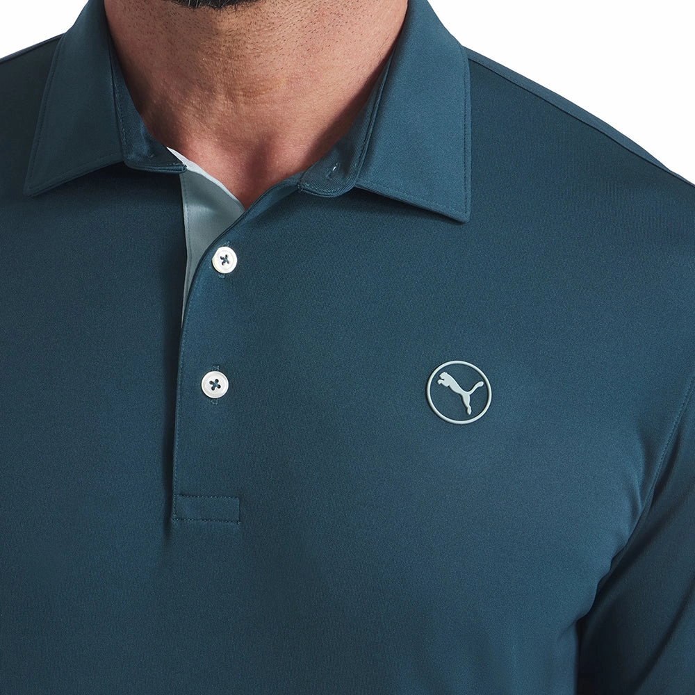 Microfiber Blend Puma Pure 2.0 Polo Shirt - Green Terrain