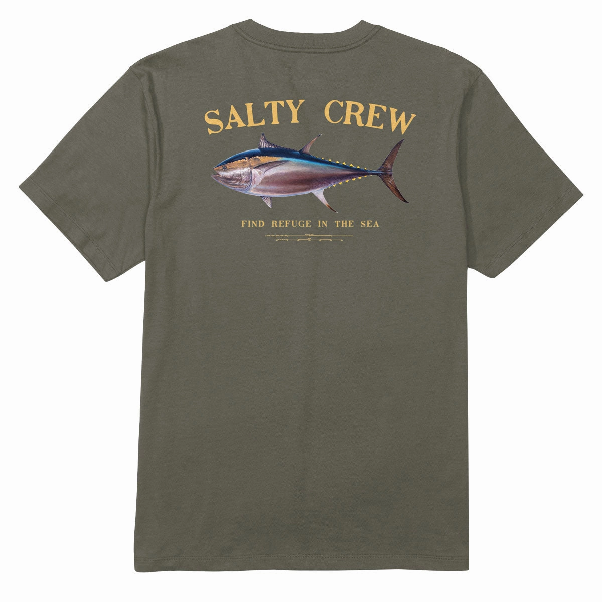 Salty Crew Big Blue T-Shirt - Dusty Olive Skin Friendly Lining
