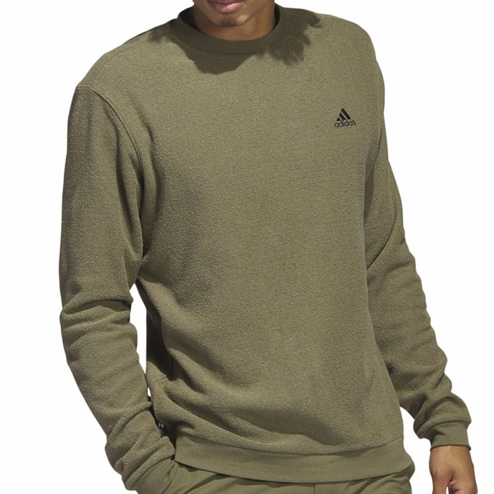 adidas Core Crew Neck Pullover - Olive Strata Warm Apparel Trendy Colors