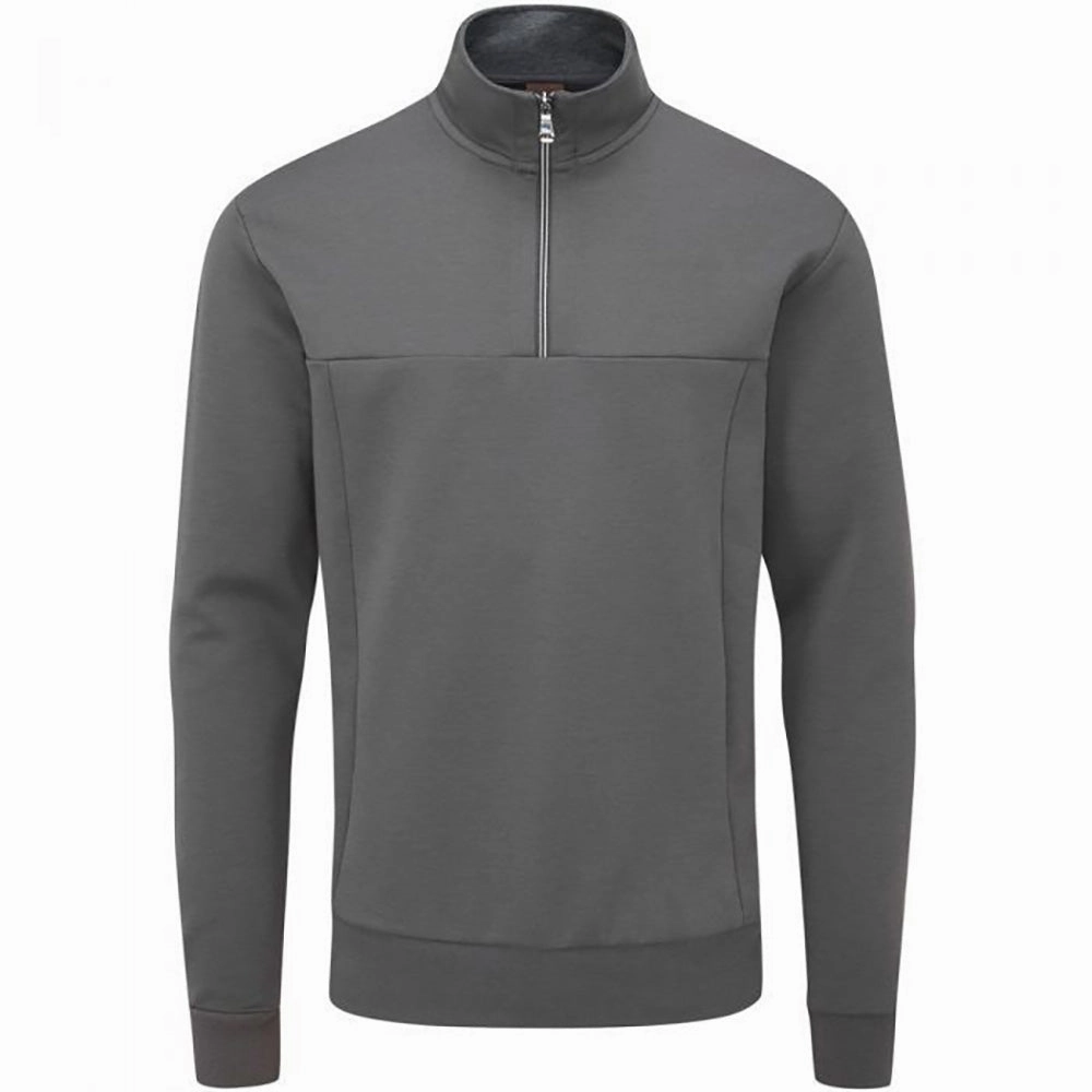 Sports Apparel Casual Comfort Oscar Jacobson Hawkes 1/4 Zip Pullover - Charcoal