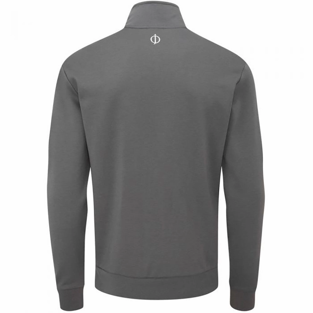 Oscar Jacobson Hawkes 1/4 Zip Pullover - Charcoal product business casual sophistication
