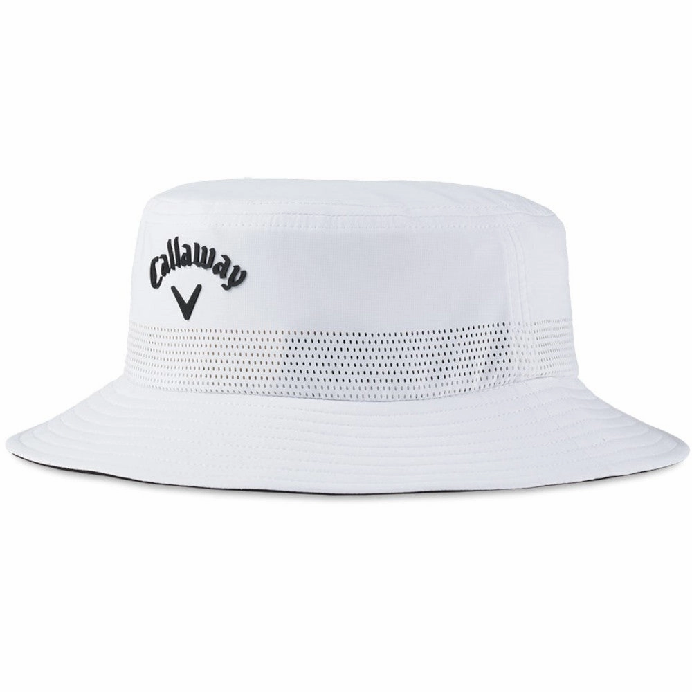 Breathable wear Rain Protection Callaway Bucket Hat - White