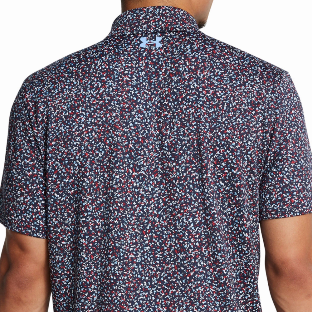 City Look Under Armour Playoff 3.0 Printed Polo Shirt - Midnight Navy/Horizon Blue/Nimbus Blue