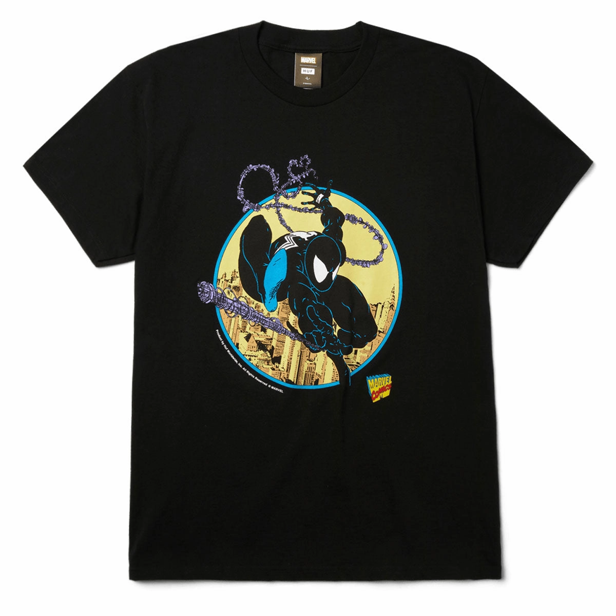 Relaxed Vibes color blocking HUF x Spiderman Three Hundred T-Shirt - Black