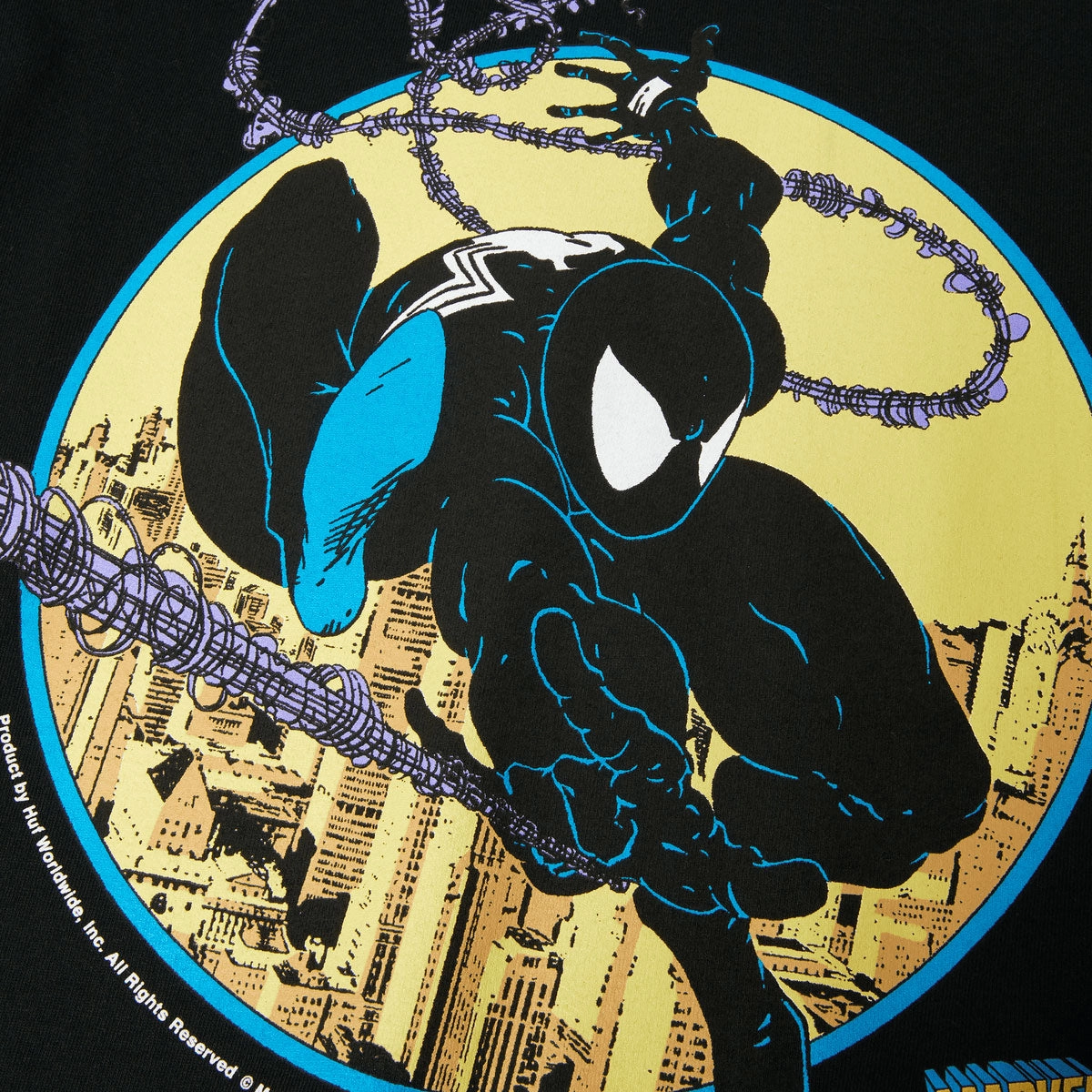 HUF x Spiderman Three Hundred T-Shirt - Black Regular fit normality
