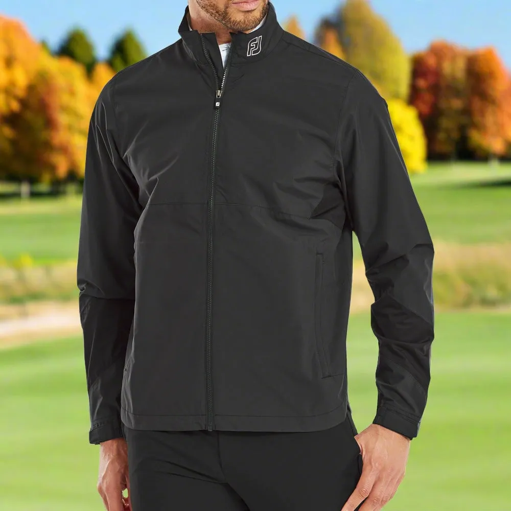 FootJoy HydroLite X Waterproof Jacket - Black Packable Construction