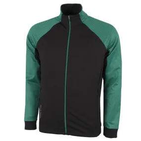 Galvin Green Dominic Insula Jacket - Black/Green Stretch Enhanced Mobility Zones wrinkle free