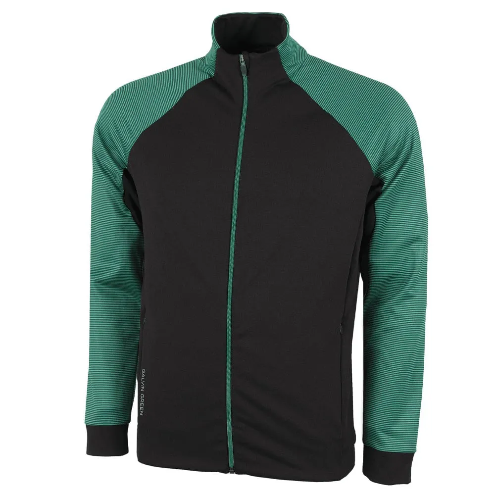 Galvin Green Dominic Insula Jacket - Black/Green Wrinkle Free Exterior Soft Shell