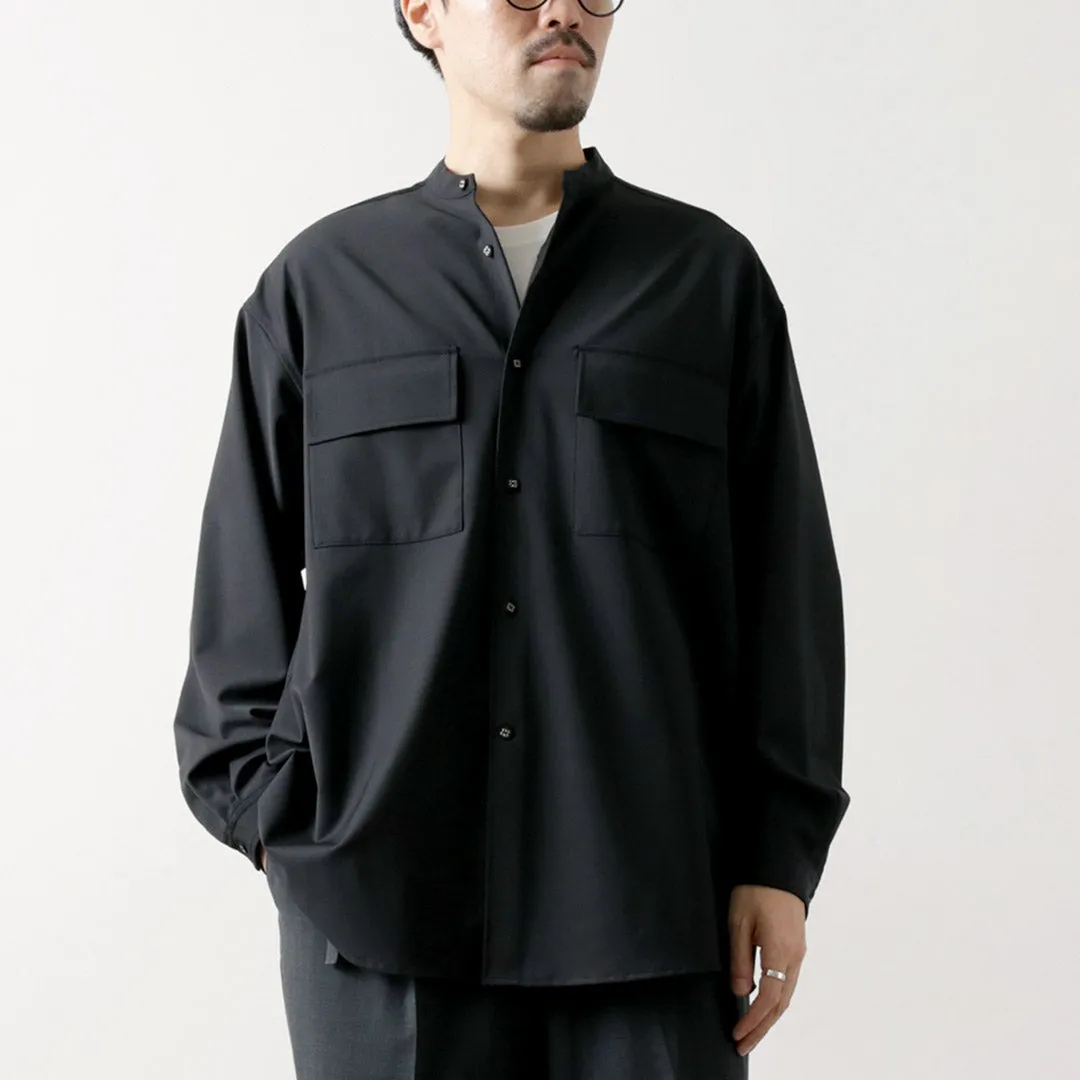 Urban Style WHITE MOUNTAINEERING / Stretch Band Collar Shirt