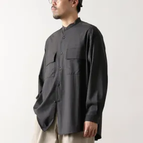 Anti Pill Technology WHITE MOUNTAINEERING / Stretch Band Collar Shirt