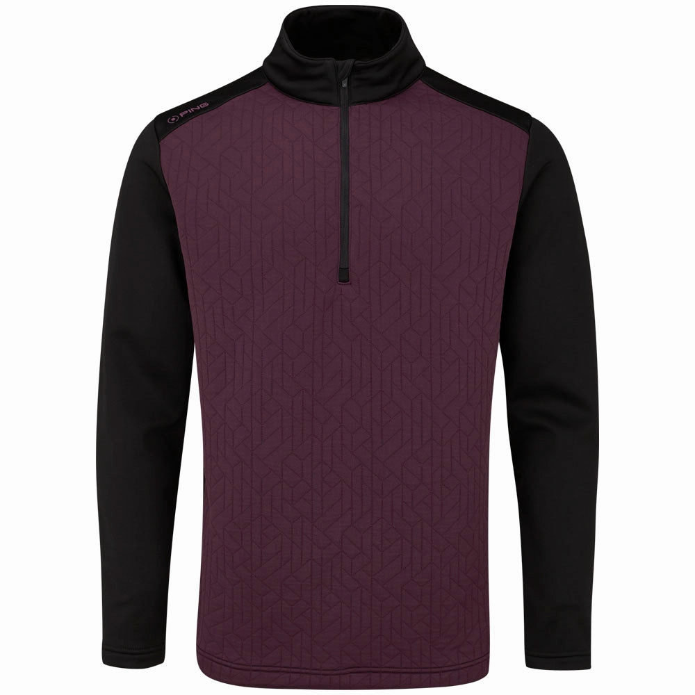 Cozy Everyday Cozy Fleece Ping Tobi 1/4 Zip Midlayer - Fig/Black