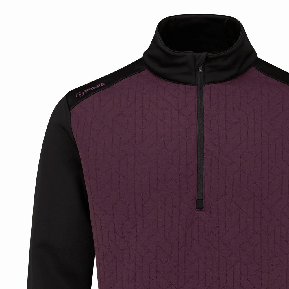 Comfy Design Ping Tobi 1/4 Zip Midlayer - Fig/Black