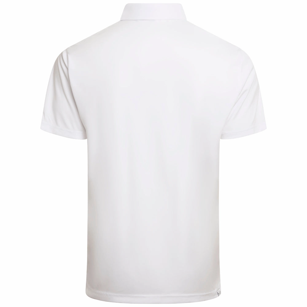 Puma Pure Solid Polo Shirt - White Glow yoga clothing Structured silhouette