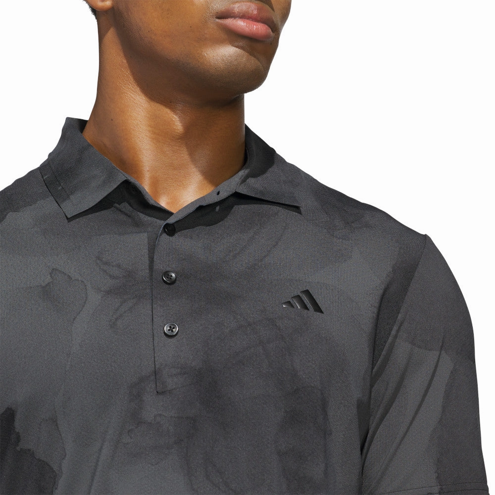QuickDry Material adidas Ultimate365 Tour Adicool LC Polo Shirt - Black/Grey Six