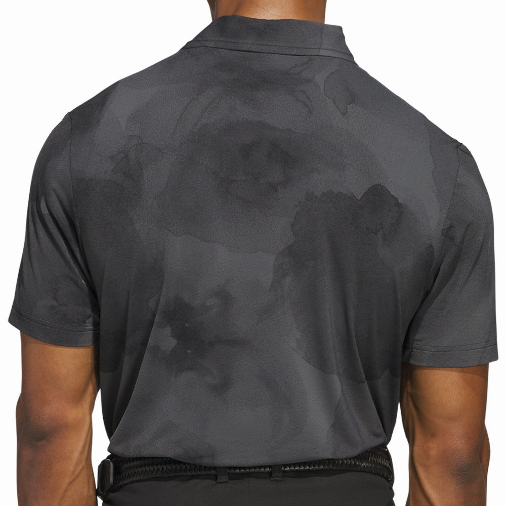 adidas Ultimate365 Tour Adicool LC Polo Shirt - Black/Grey Six monochromatic