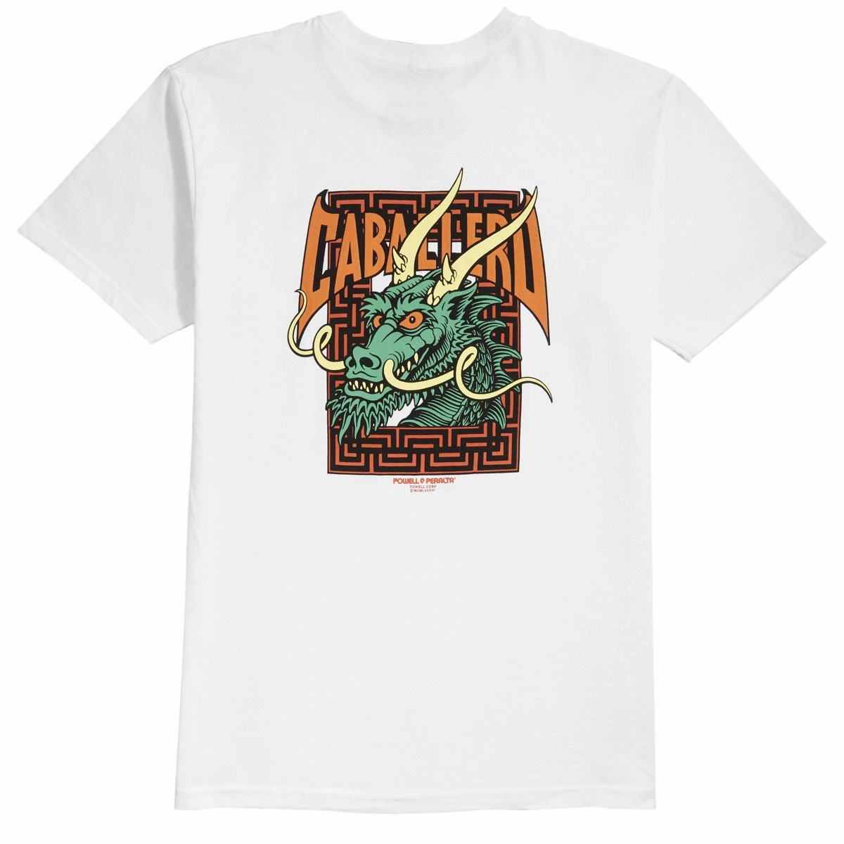 Sustainable Packaging Powell-Peralta Cab Street Dragon T-Shirt - White