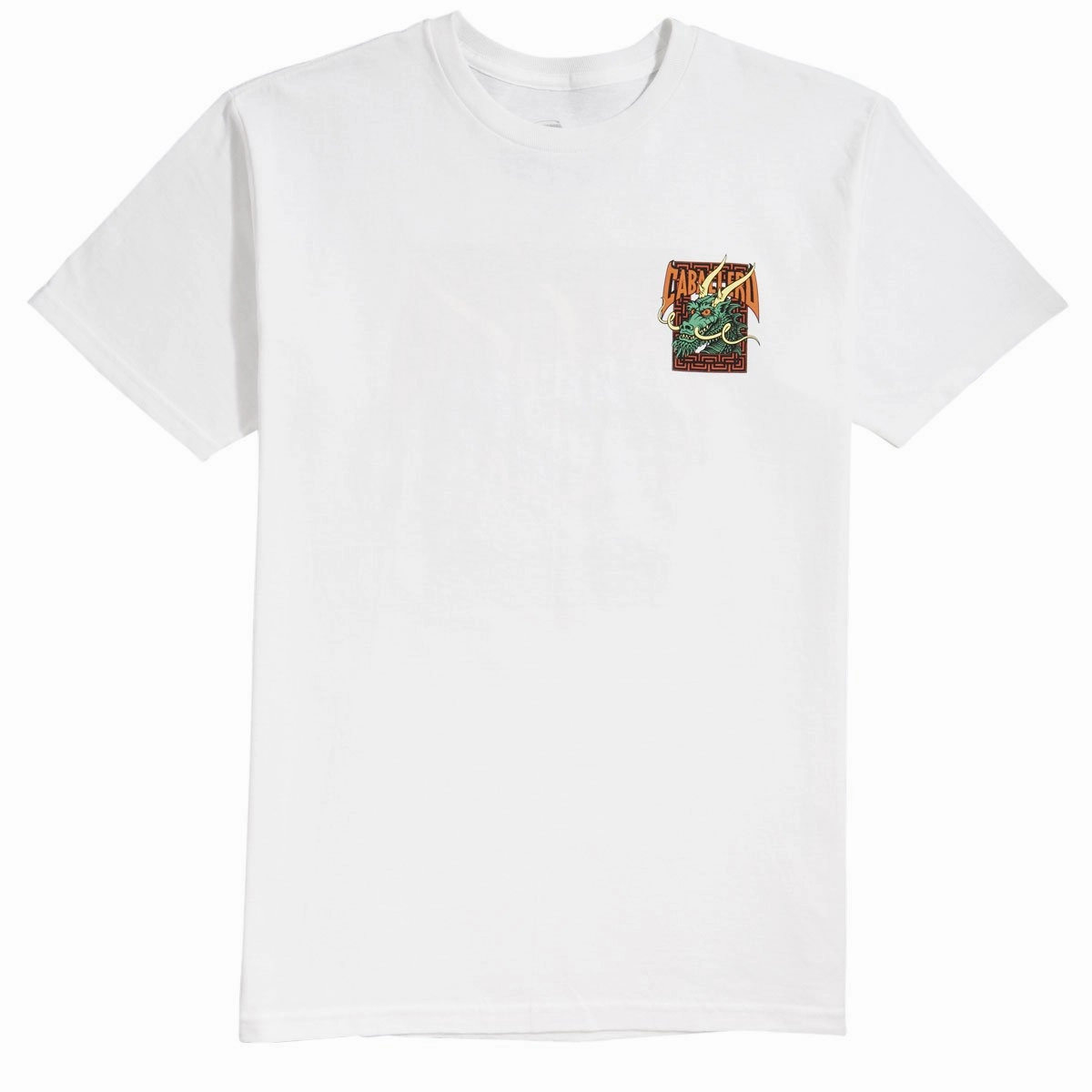 Loose fitting comfort Weekend Comfort Wear Powell-Peralta Cab Street Dragon T-Shirt - White