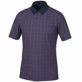 spring fashion Smart Layering Galvin Green Miracle Polo Shirt - Camelia Rose/Navy