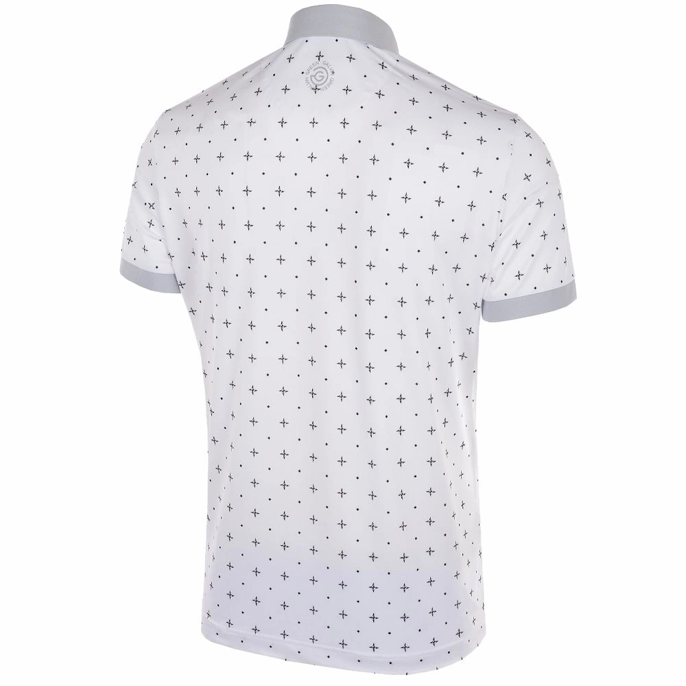 Galvin Green Marlow Ventil8  Polo Shirt - White/Cool Grey Breathable apparel Soft Touch
