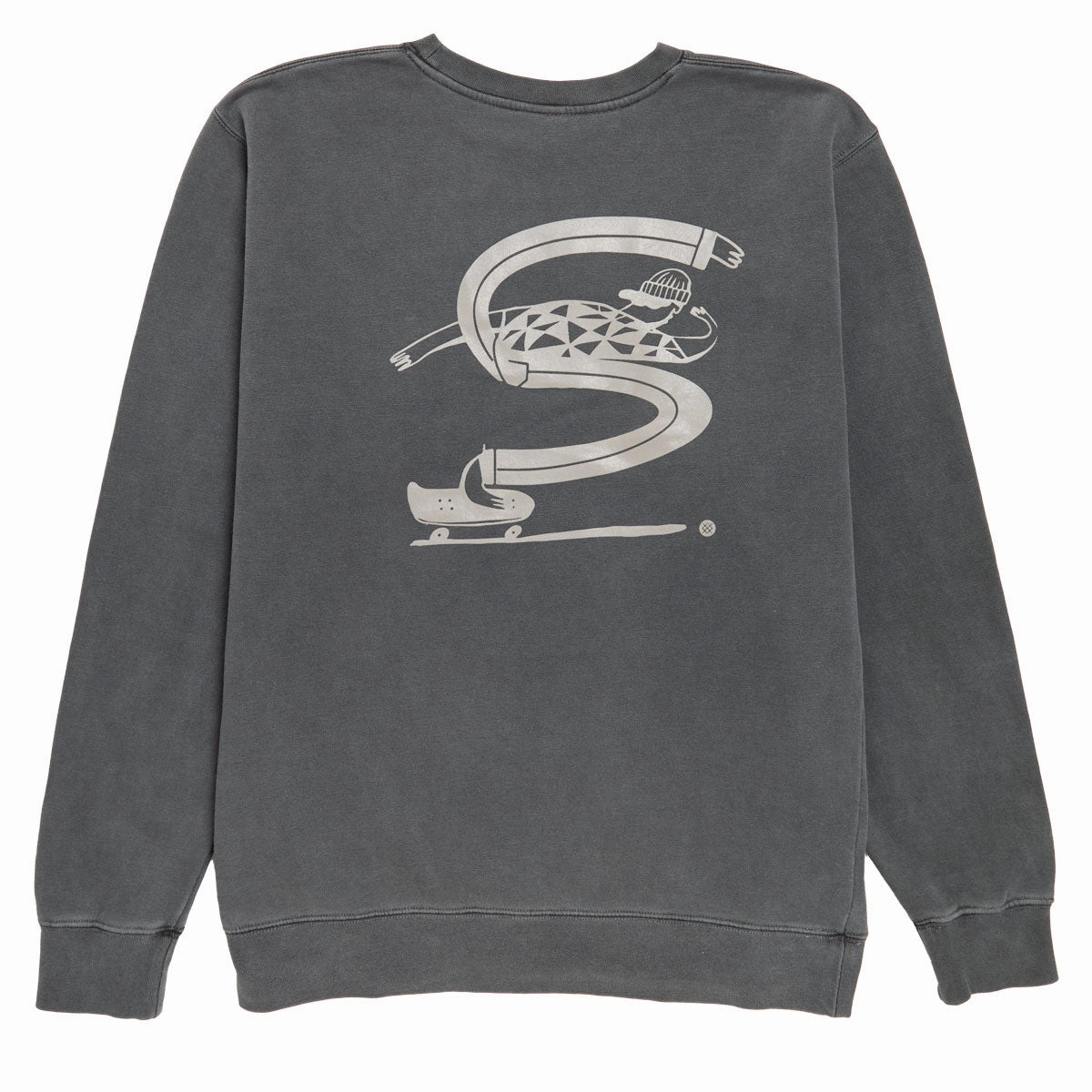Removable Hood Organic Cotton Blend Stance Pounding Pavement Sweatshirt - Cement