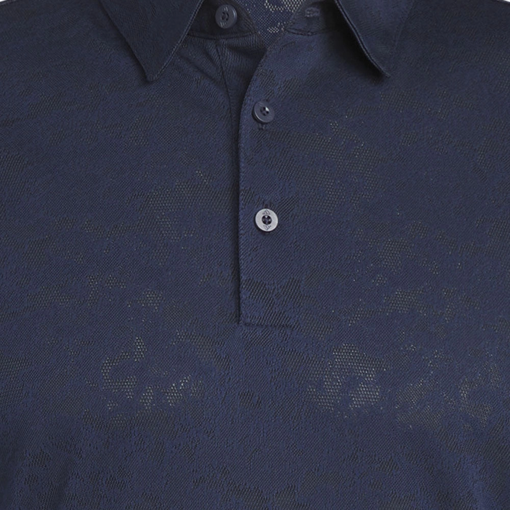 adidas Textured Jacquard Polo Shirt - Collegiate Navy/Black Smart Fashion
