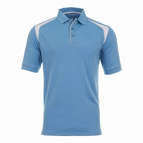 athletic style ProQuip Technical Panel Golf Polo Shirt - Alaskan Blue