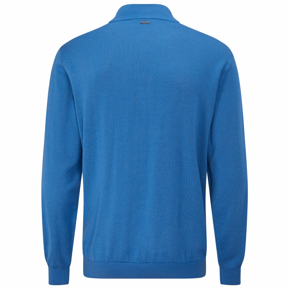 Effortless Wear Ping Dorset 1/4 Zip Pullover - Tidal Blue
