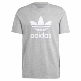 Adidas Trefoil T-Shirt - Medium Grey Heather Daily Outfit