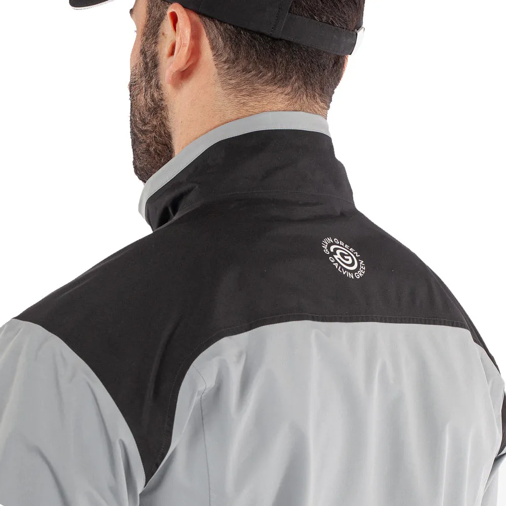 Galvin Green Anton Waterproof DRYVR Jacket - Sharkskin/Black Ergonomic Shoulder Fit
