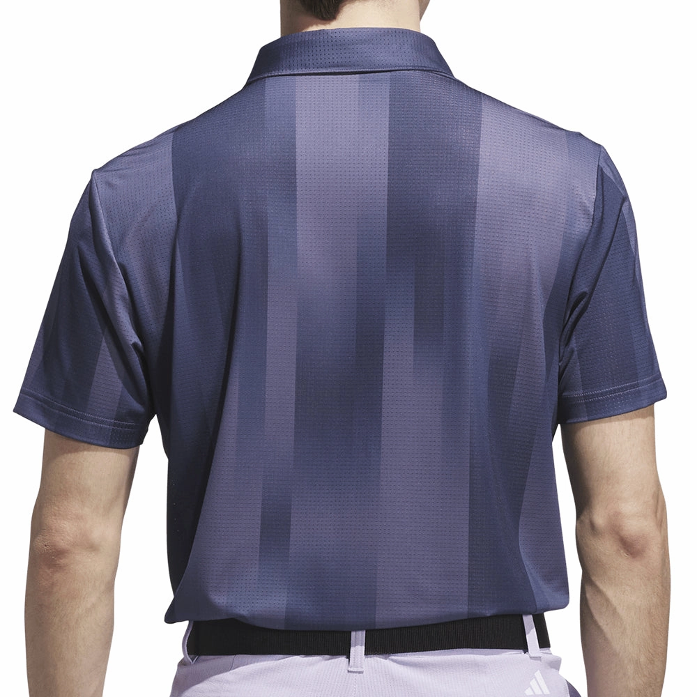 adidas Ultimate365 Mesh Radiant Print Polo Shirt - Preloved Violet/Collegiate Navy Versatile Look Fresh Style